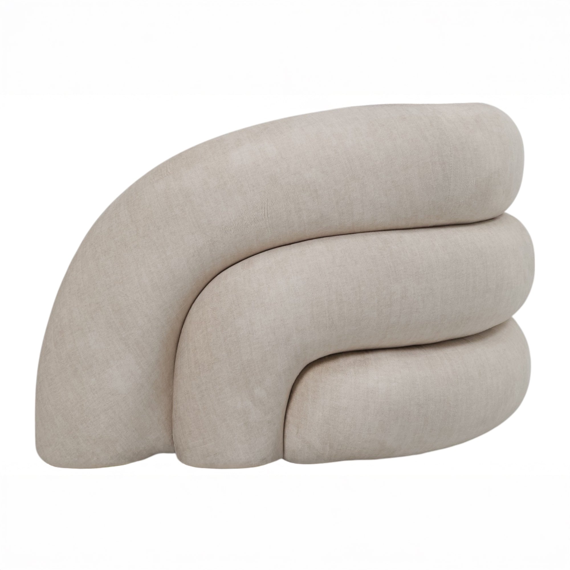 Casa Curved Cream Sofa | 2 Seater